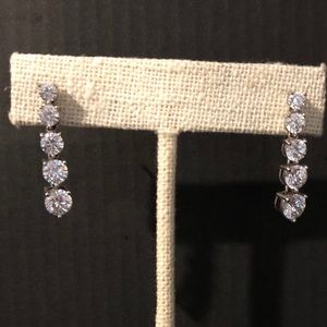 Touchstone Crystal Everlasting Zirconia Earrings